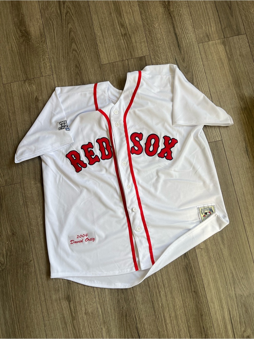 MENS DAVID ORTIZ BOSTON RED SOX JERSEY 2XL XXL 2X BIG PAPI